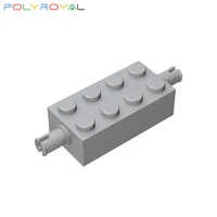 building blocks technicalalal diy 2x4 brick with bolt and shaft hole 10 pcs compatible assembles parts moc toy gift 6249