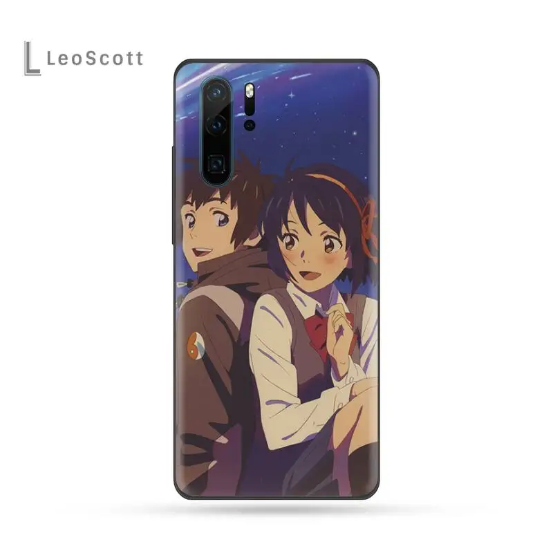 

Japanese Anime Your Name Kimi no Na wa Phone Case For Huawei P9 P10 P20 P30 Pro Lite smart Mate 10 Lite 20 Y5 Y6 Y7 2018 2019