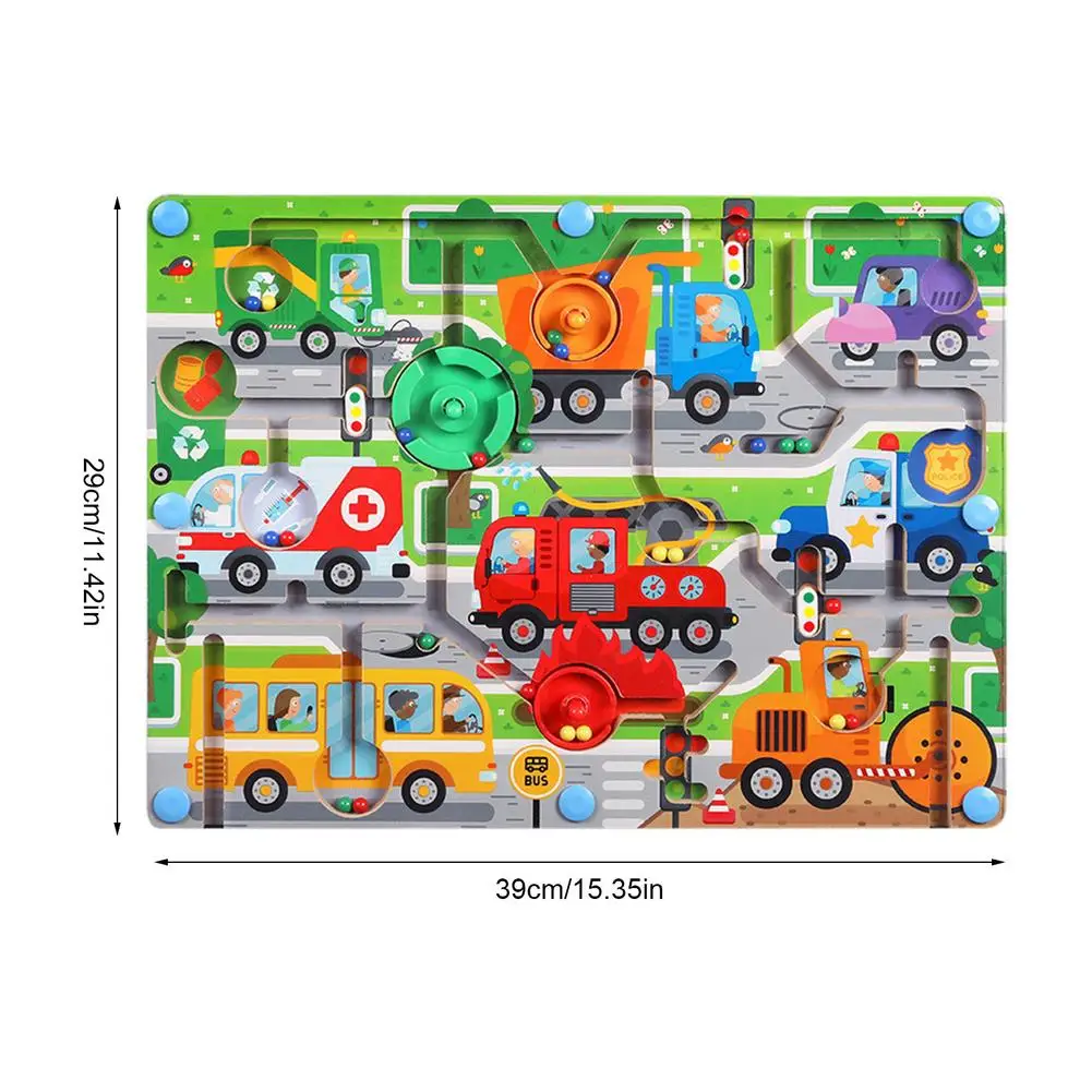

Animal Cube Puzzle Maze Toy Game Wood Magic Games Magnet For Children Adult Cube Puzzle Education Balance Magnetic Maze Toy