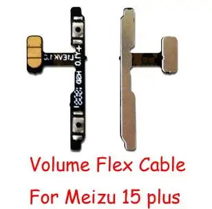 15 Plus Volume Flex Кнопка включения/выключения кнопки громкости гибкий кабель лента для Meizu M2 M3 M3s M5 M6 M5s Pro 6 M6S X8 Note 8 15 15 Plus 16 16 Ремонт - Цвет: 15 Plus Volume Flex