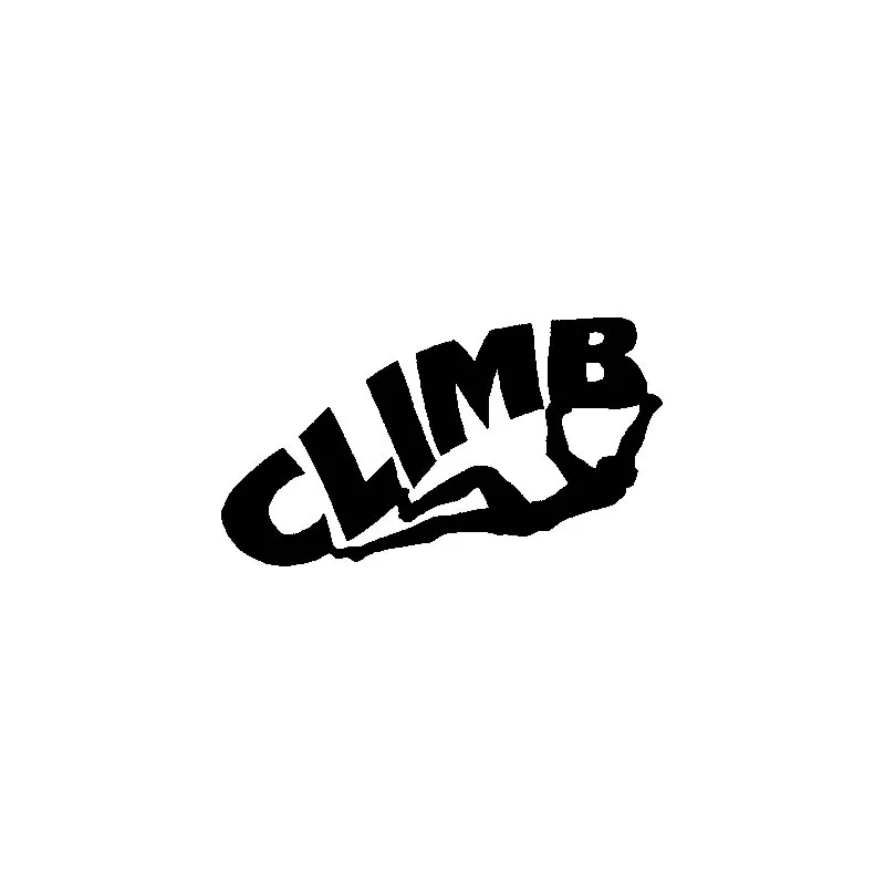 

car sticker ROCK CLIMB Vinyl Black Silver Originality Motorcycle Car Sticker Decals 22.4CM*12.7CM