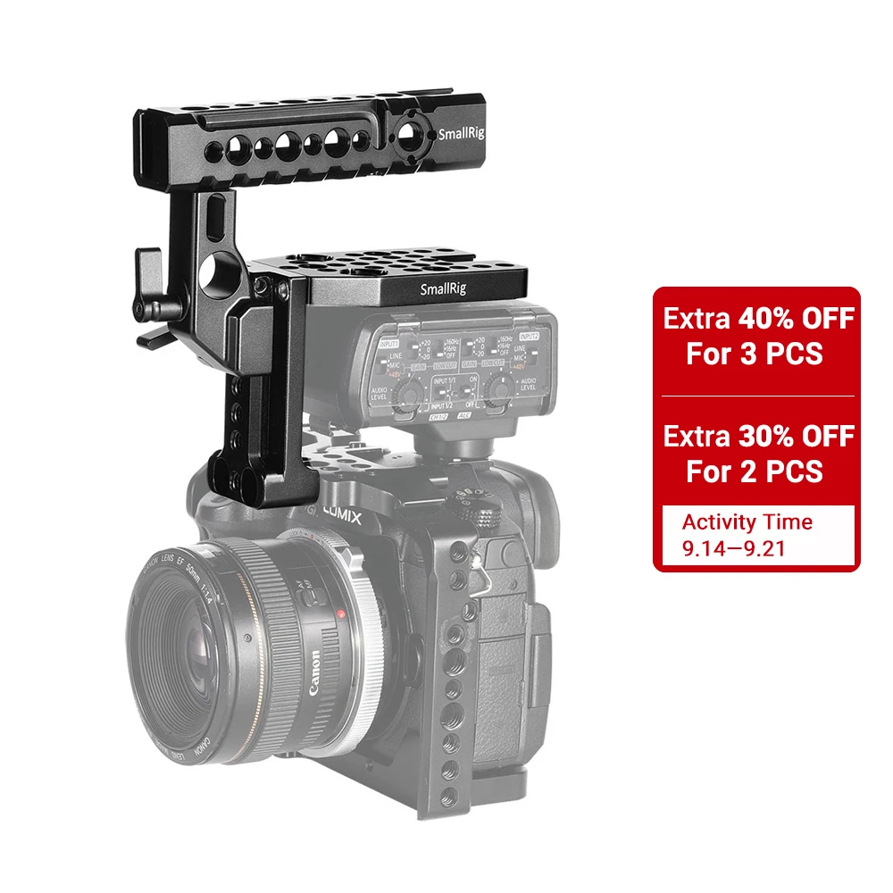 SmallRig DSLR камера с верхней ручкой DMW-XLR1 Шлем Комплект для Panasonic S1/S1R и GH5/GH5S камеры HTS2367