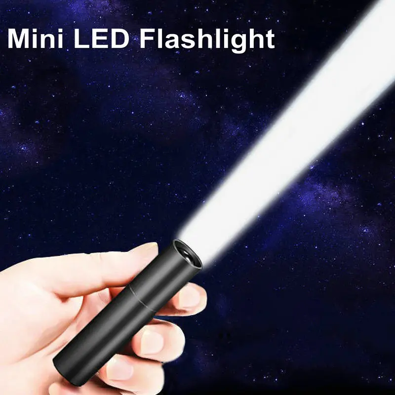 

2022 New Rechargable Mini LED Flashlight 3 Lighting Modes Waterproof Telescopic Powerful Flashlight Outdoor ​Zoom Portable Torch