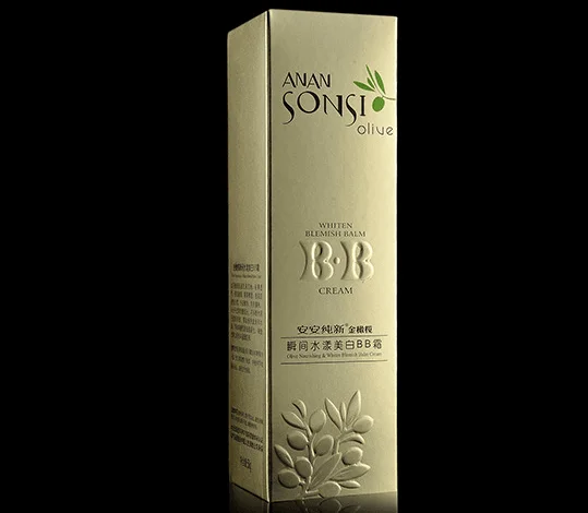 Заказной простой логотип картонная бумага для ухода за кожей упаковочная