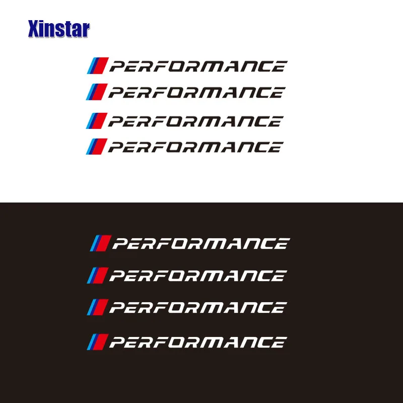 4 шт м Мощность производительность машины наклейка на обод колеса для Bmw E36 E39 E46 E53