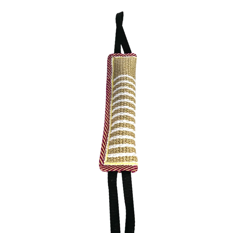 

1 Pcs Dog Tug Toy Bite Pillow Strong Pull Toy Dog Training with 2 Rope Handles XKW