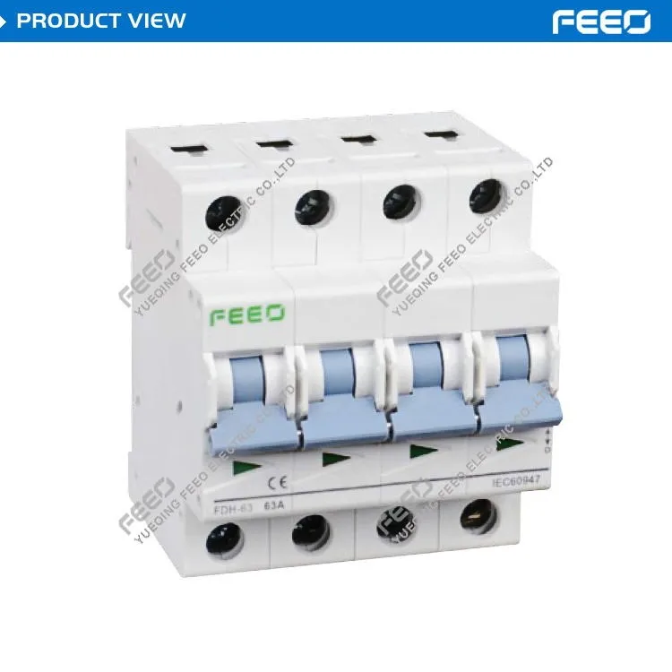 

FDH-63 Solar 1P 2P 3P 4P DC Mini Isolator Switch