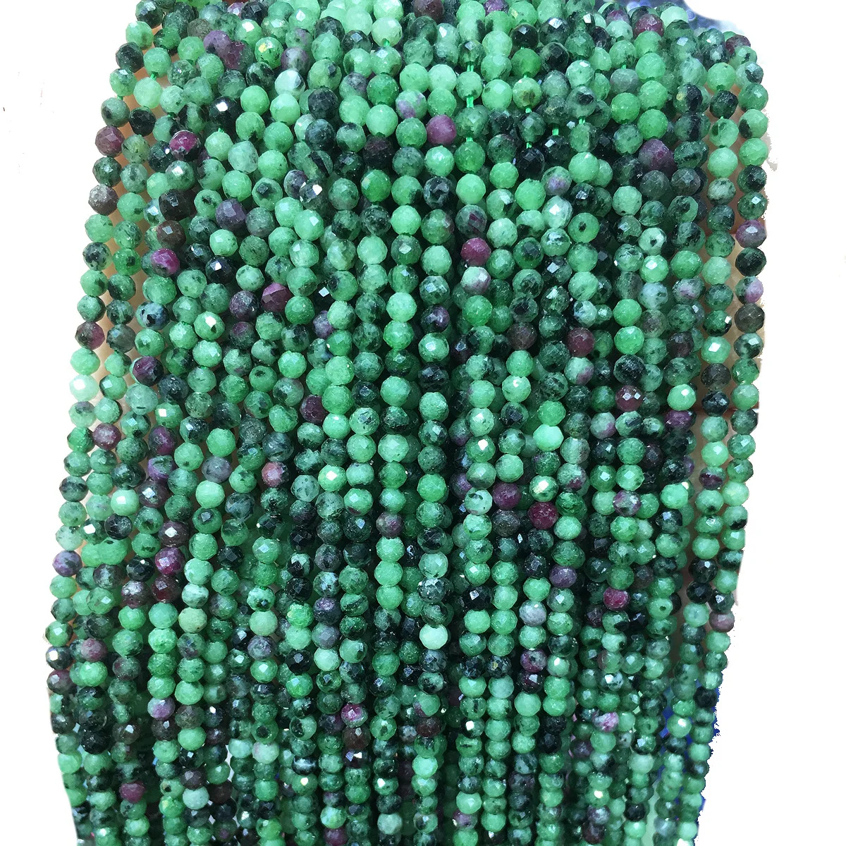 Бусины из натурального красного и зеленого опала 2 мм 3 | Украшения аксессуары