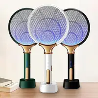 Мухобойка 2 в 1 электрическая летняя аккумуляторная с USB-разъемом, светодиодная лампа, ловушка для комаров, ракетка для борьбы с насекомыми, н...