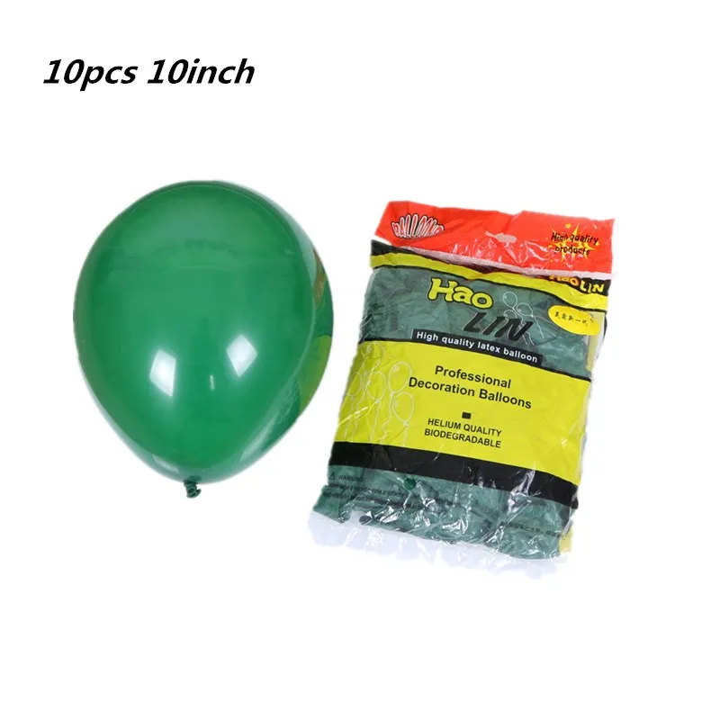 

Dark green balloon 10pcs 10 inch round latex balloons Christmas birthday party decorations adult helium baloons wedding supplies
