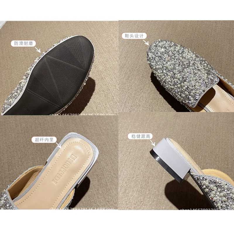 

Women Slippers Women Summer Flip-Flops Rhinestones Women Flip Flops For Home Female Flats Rubber Slides Women Summer Footwear