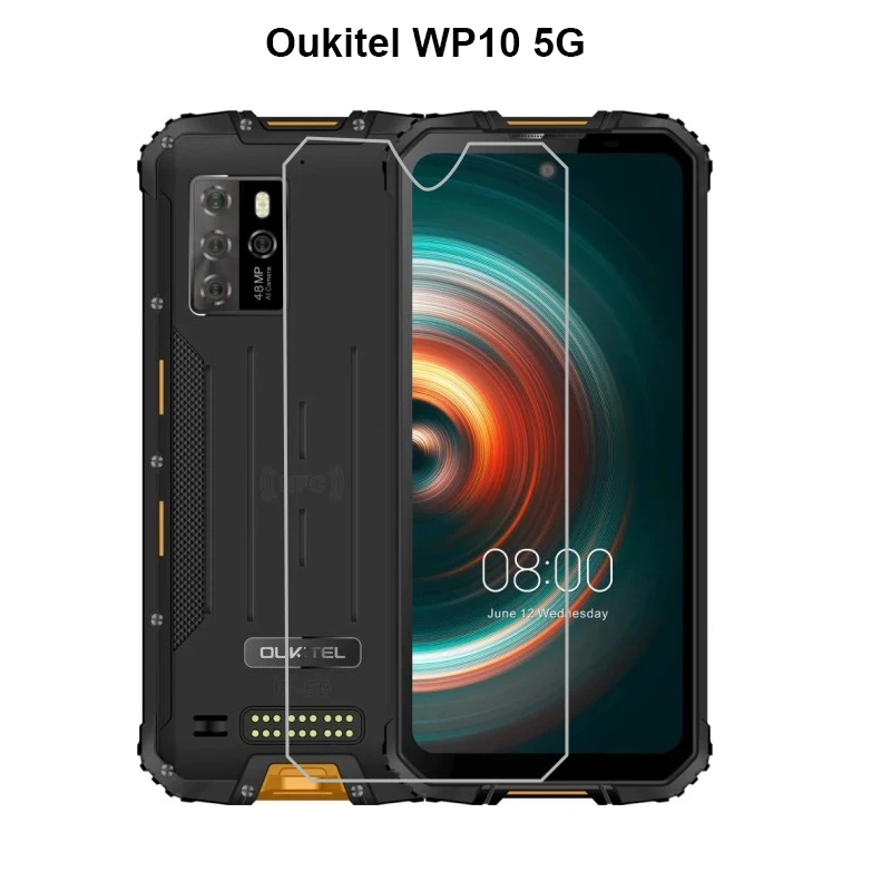 

2-1Pcs Protective Glass For Oukitel WP10 5G Tempered Glass Screen Protector for Oukite WP10 WP 10 2020 Pelicula Phone Film Case