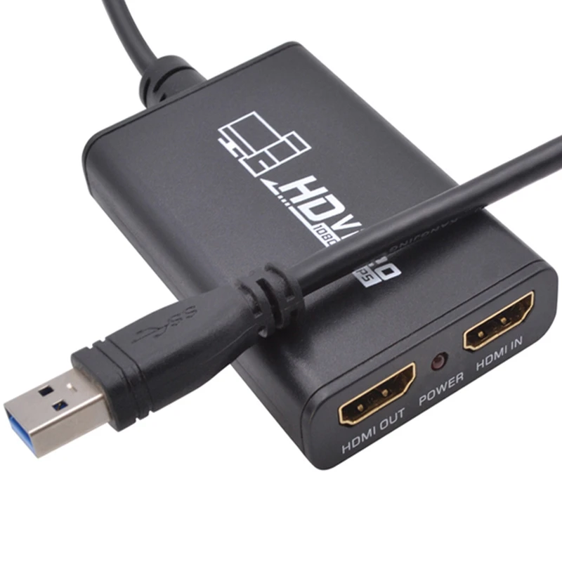 

Video Capture Card USB3.0 to HDMI Adaptor Card 1080P HD Game Capture Stream Record Monitor Video Capture Card