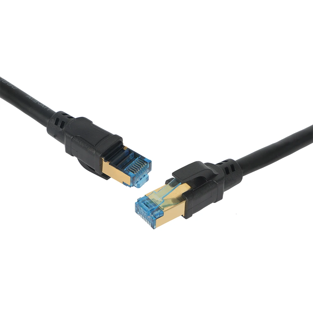 Высокоскоростной Gigabit Cat8 Ethernet кабель 10 футов 40 Гбит/с 2000 МГц сетевой Интернет SFTP LAN