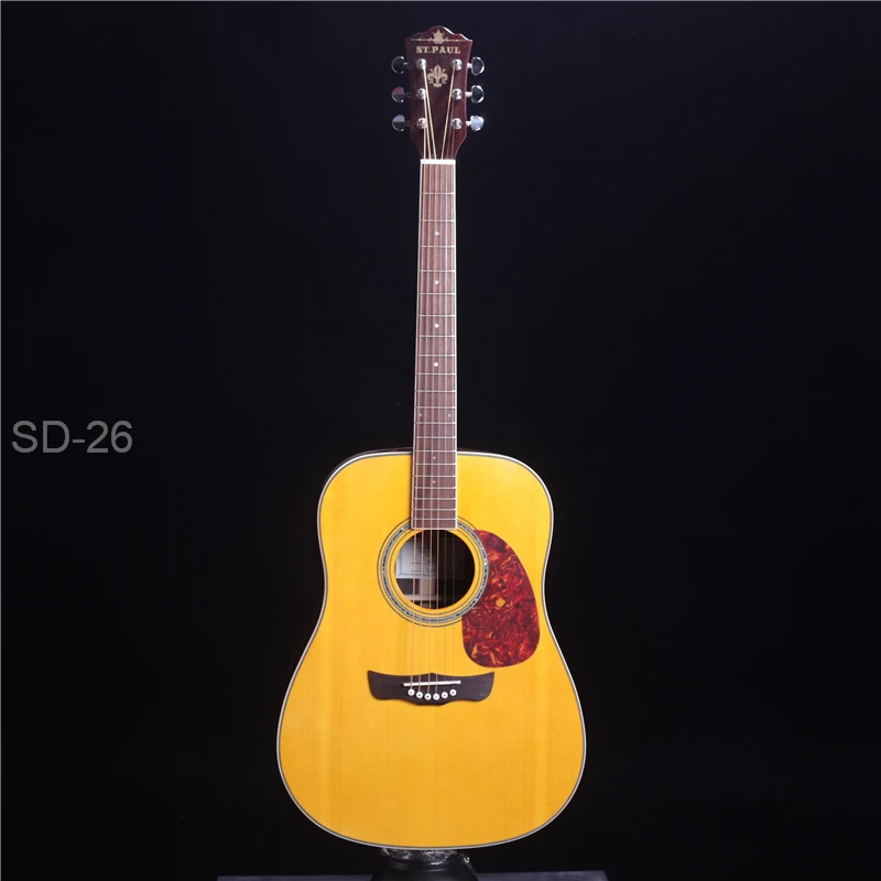 ST.PAUL SD-36/SD-36C 41" solid wood Acoustic guitar acoustic electric | Спорт и развлечения