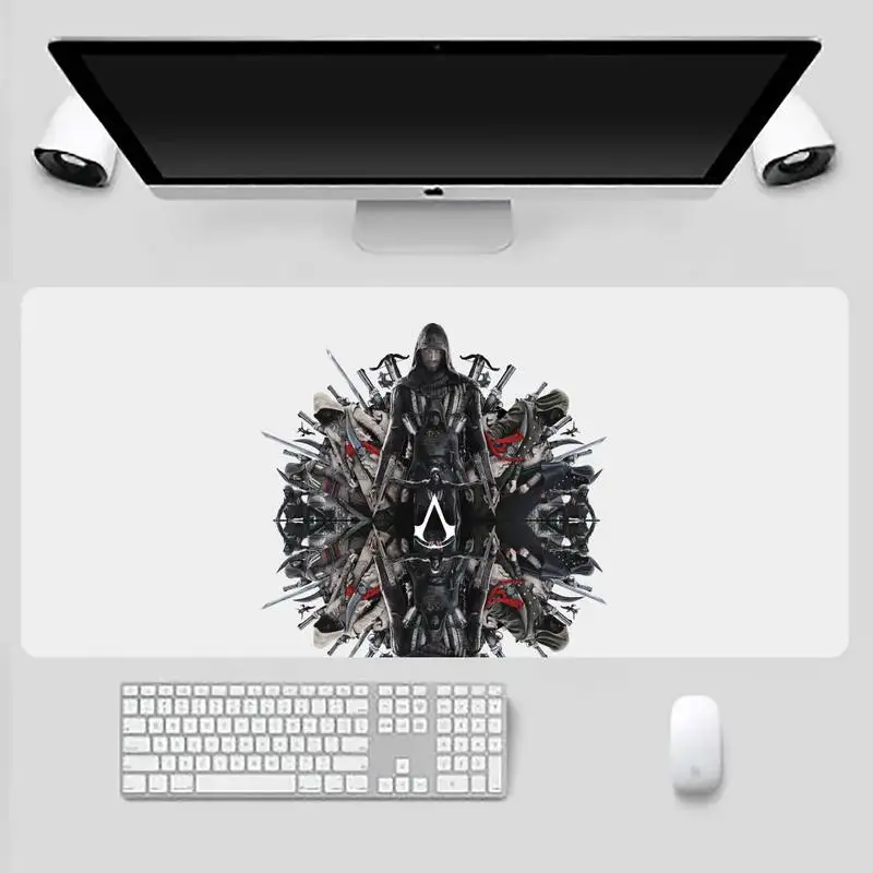 

Assassin's Creed Crest gamer play mats Mousepad Game Office Work Mouse Mat pad X XL Non-slip Laptop Cushion mouse pad