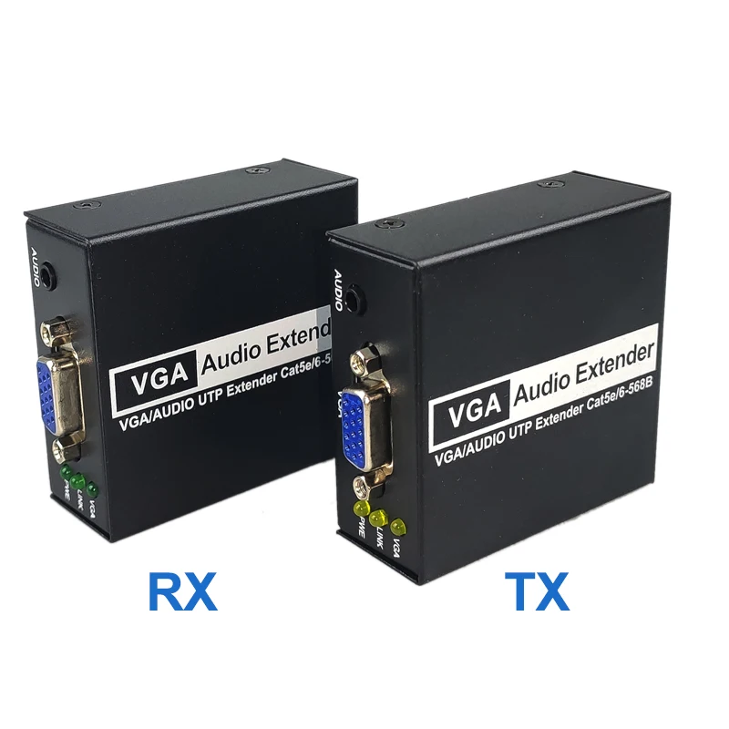 Расширитель VGA 200 м 1xsplitter приемник передатчика TX/RX расширитель по Cat5e/Cat6 UTP кабелю