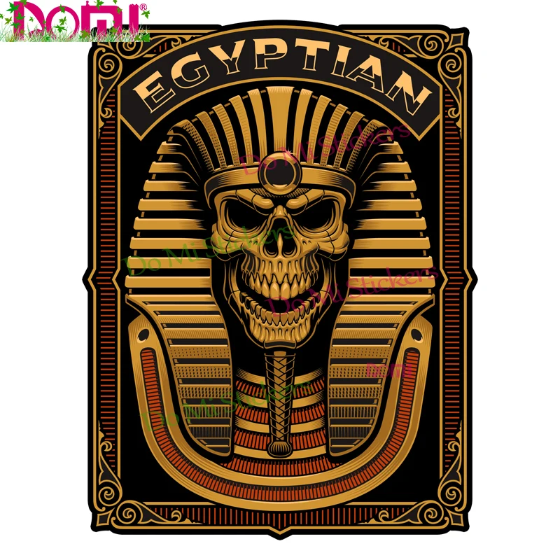 

Skull Style Egyptian Pharaoh EGYPTIAN American Curved Beam Large Row Car Sticker Windshield Tuning Laptop Trunk Fridge Decal