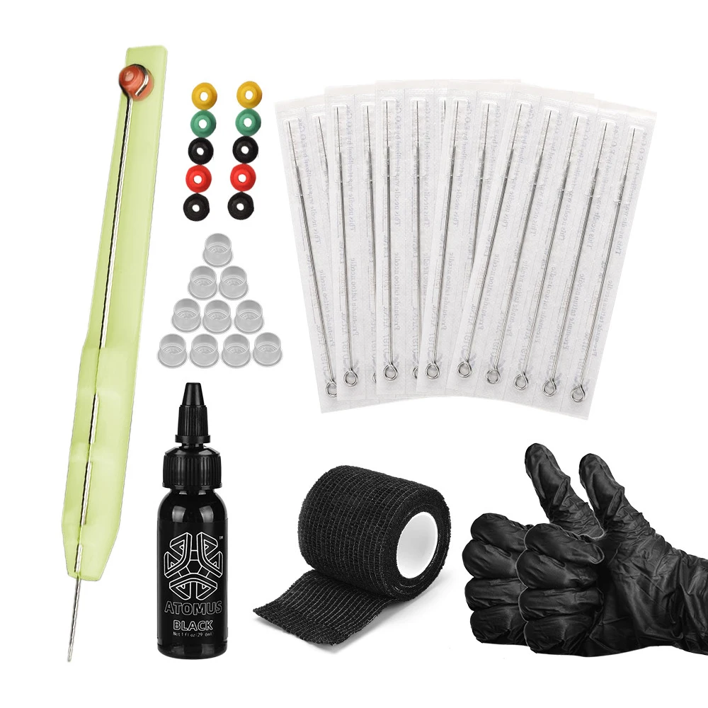 Новый стильный ручной венчик для Poke и наклеить тату татуировки подачи чернил