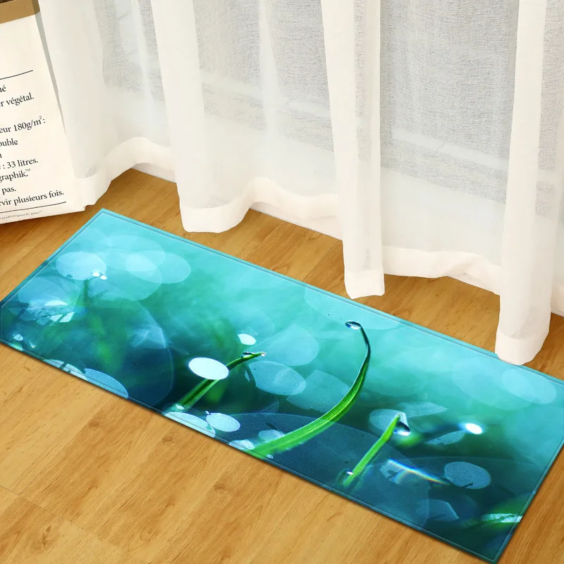 Long Kitchen Mat Flannel Floor Carpet Bamboo grass Home Doormat Morden Rug Bedroom Living Room Bath Mats Tatami Tapete | Дом и сад