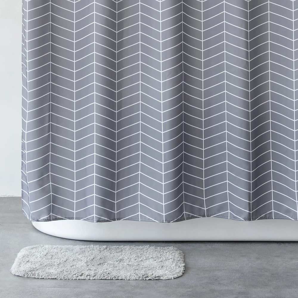 

Aimjerry Fabric Shower Curtain for Bathroom Washable Waterproof Curtain