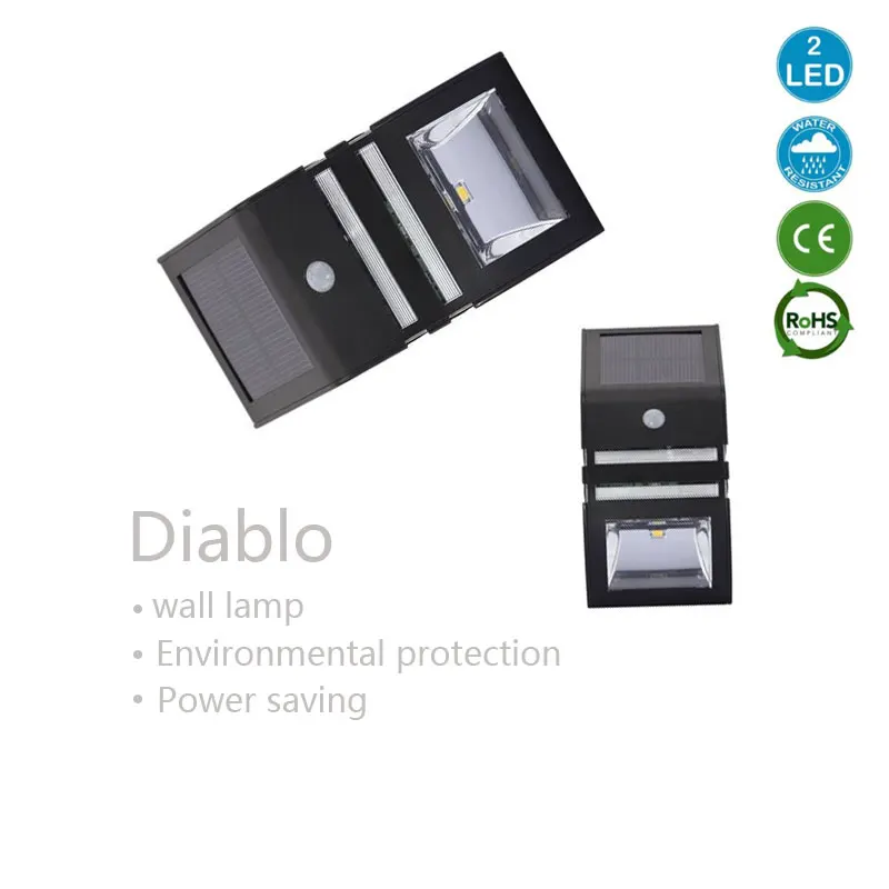 

Stainless steel solar sensor wall light solar human body sensor wall light solar corridor light