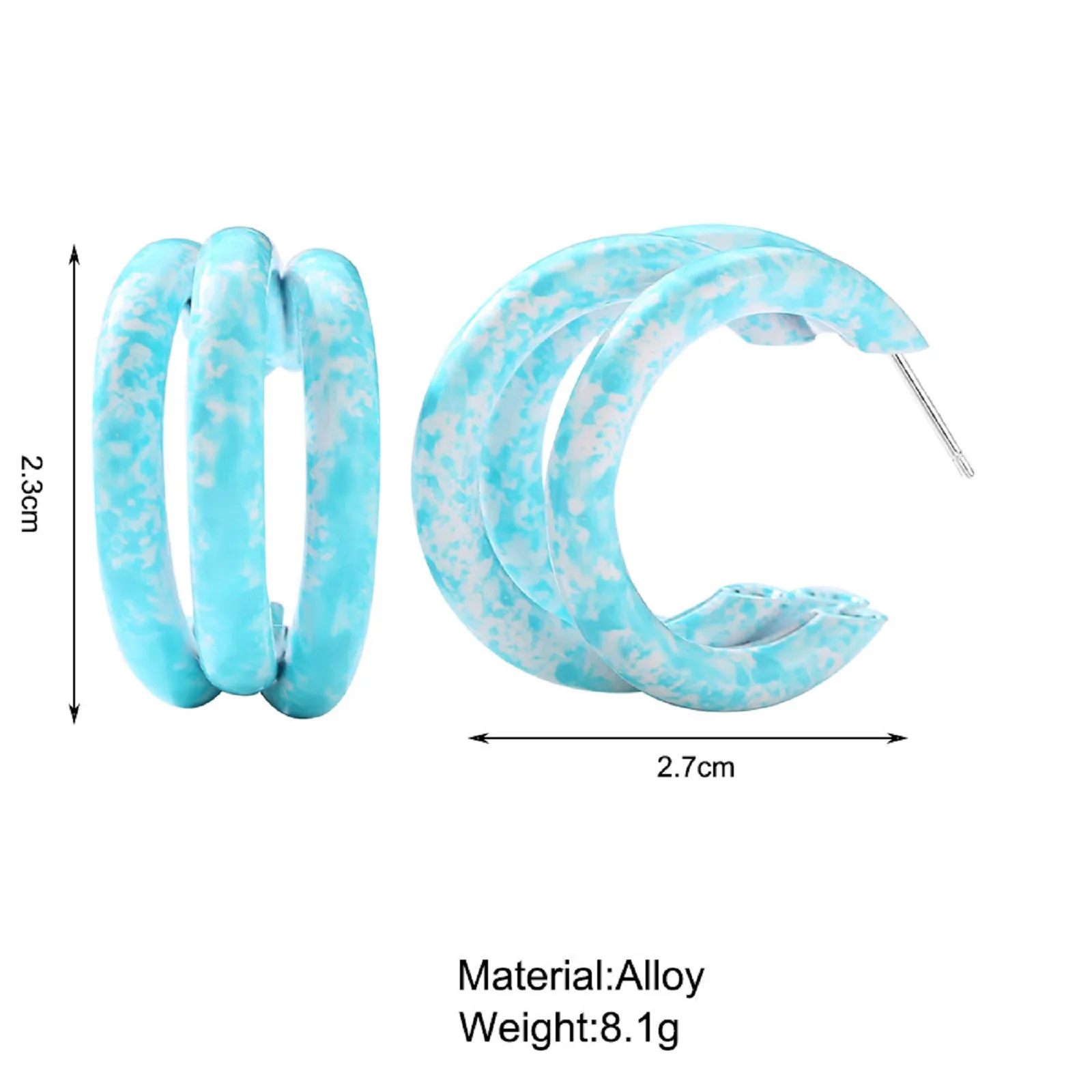 

Luxury Gold Earrings Snowflake Big Earrings Ladies Personality Temperament C-shaped Earring Boucle Oreille Femme Pendientes Aro