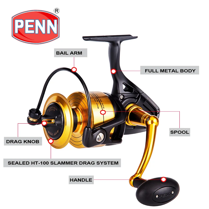 Рыболовная спиннинговая катушка PENN SPINFISHER V 3500 10500 5 + 1BB передаточное число 6 2: 1/5.6:1/4