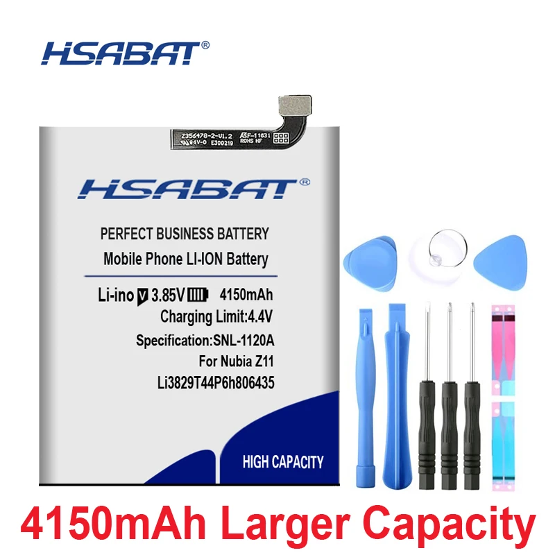 HSABAT 0 цикла 4150 мА/ч, Батарея для zte Nubia Z11 Li3829T44P6h806435 NX531J Nubia M2 Lite M2Lite NX573J M2 играть NX907J