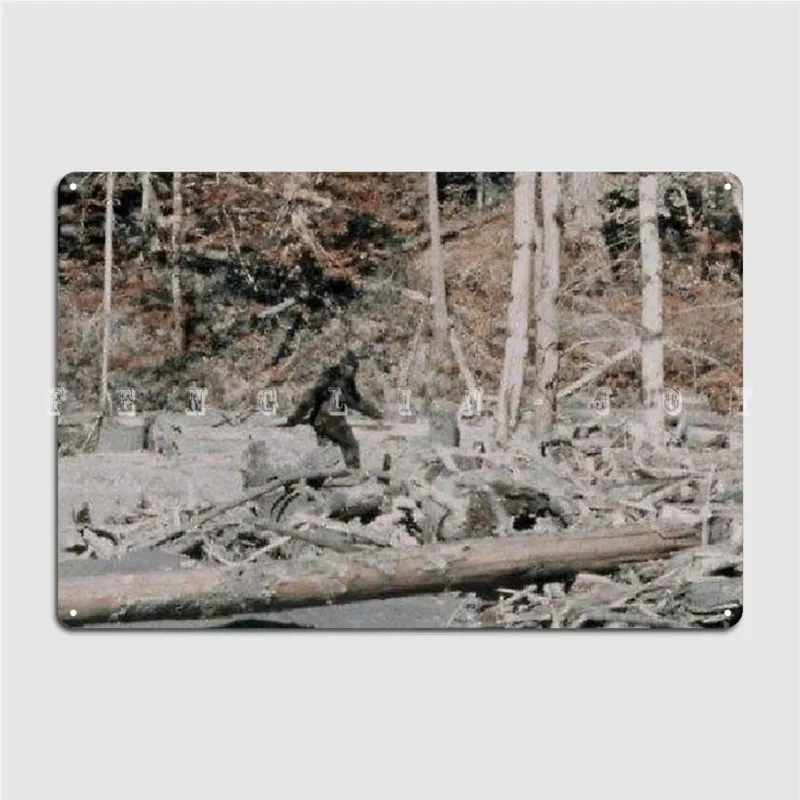 

Плакат Bigfoot, металлические фотообои для гаража