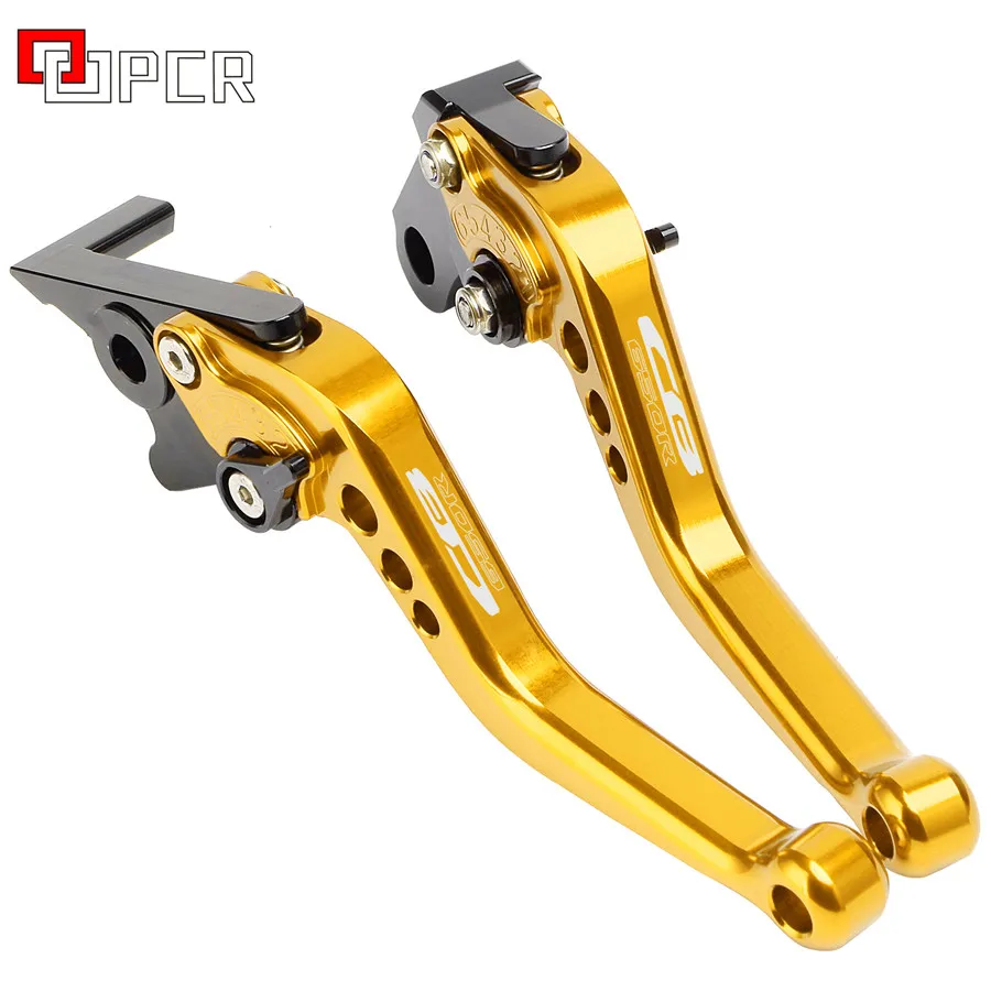 Short Gold С CB 650R логотип МОТОЦИКЛ ЧПУ Рычаги Тормозная система сцепления подходит для Honda CB650R - Цвет: Short Gold