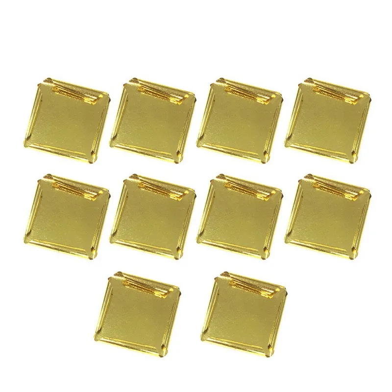 

24K Gold Foil Pure Frontal Edible Gold Foil For Cooking Cakes And Chocolate Decorations 10 Pieces 8 X 8 cm