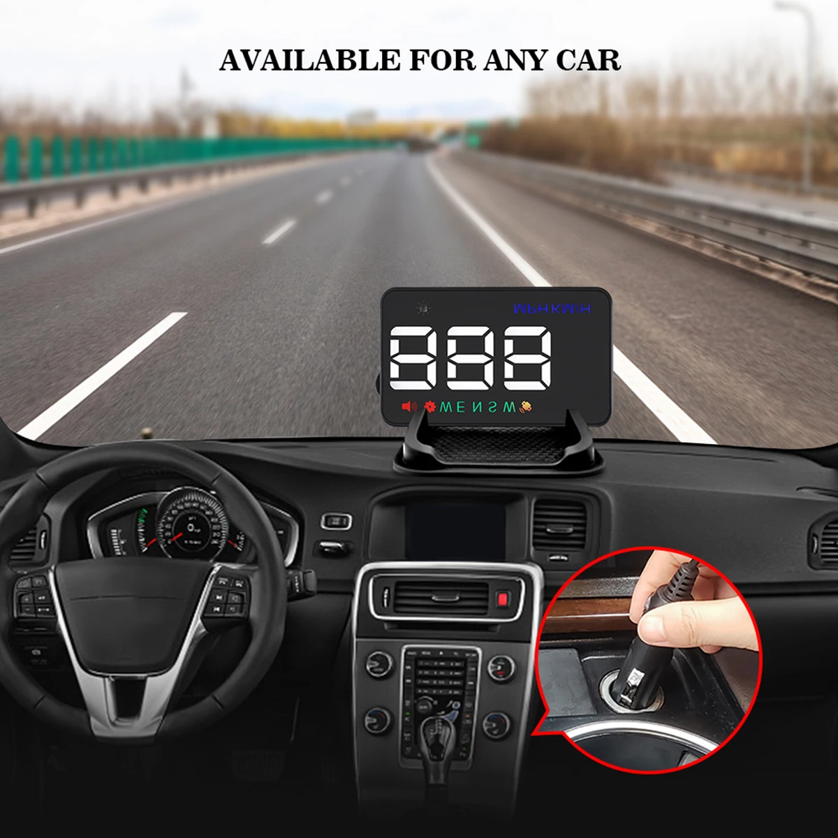 Универсальный автомобильный HUD gps скоростной метр дисплей Автоматическая