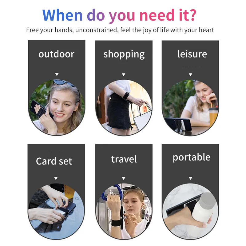 Пластик чехол для телефона на руку держатель Мобильный телефон браслет ремня