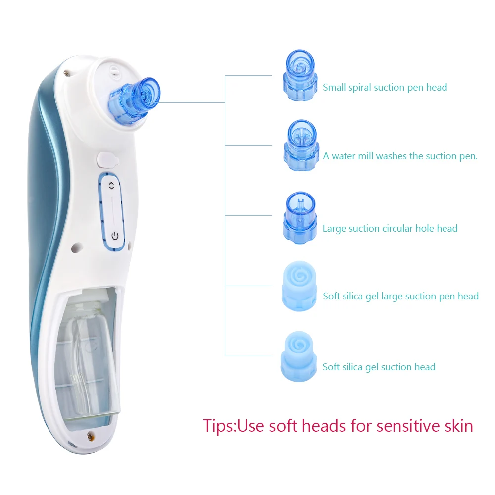 Small Bubble Facial Cleaning Vacuum Whitehead Blackhead Ance Remover Cleaner Shrink Pore Hydrating Face Skin Care Peeling Device | Красота и
