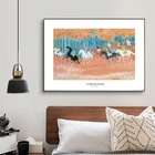 Картина маслом на холсте, с изображением бегущей лошади