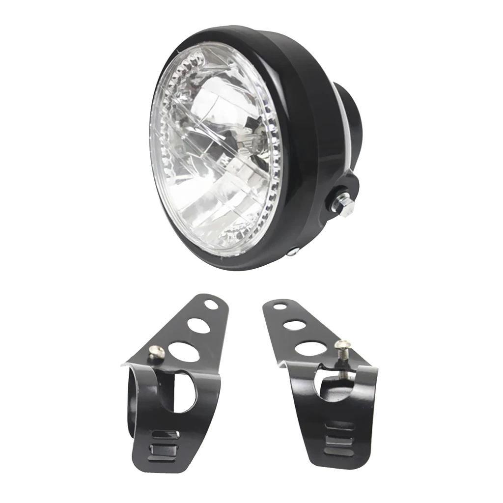 

Universal 7' Motorcycle Headlight LED Turn Signals Light Brackets Mount