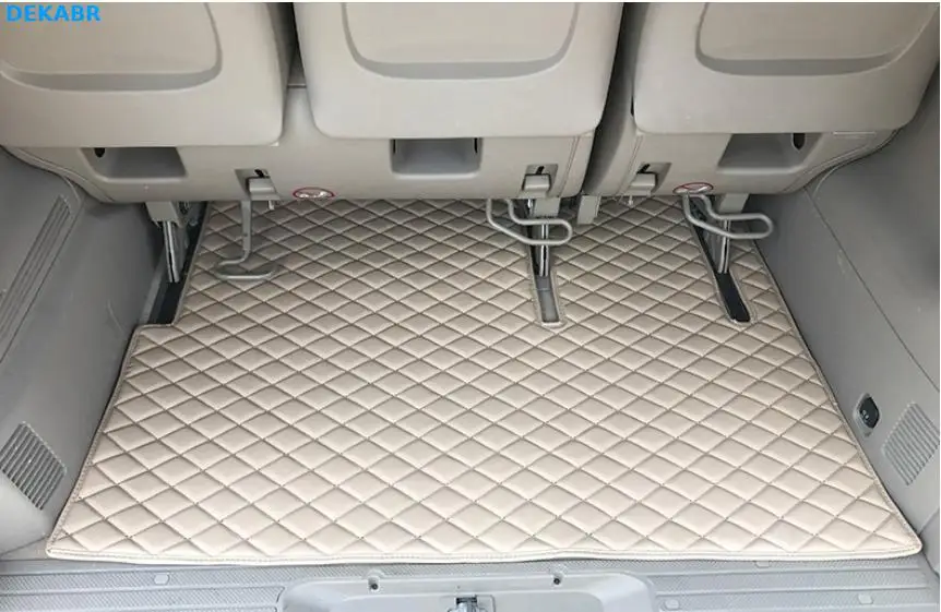 

Good quality mats! Custom special car floor mats + one trunk mat for Mercedes Benz Viano 7 8 seats 2019-2004 waterproof carpets