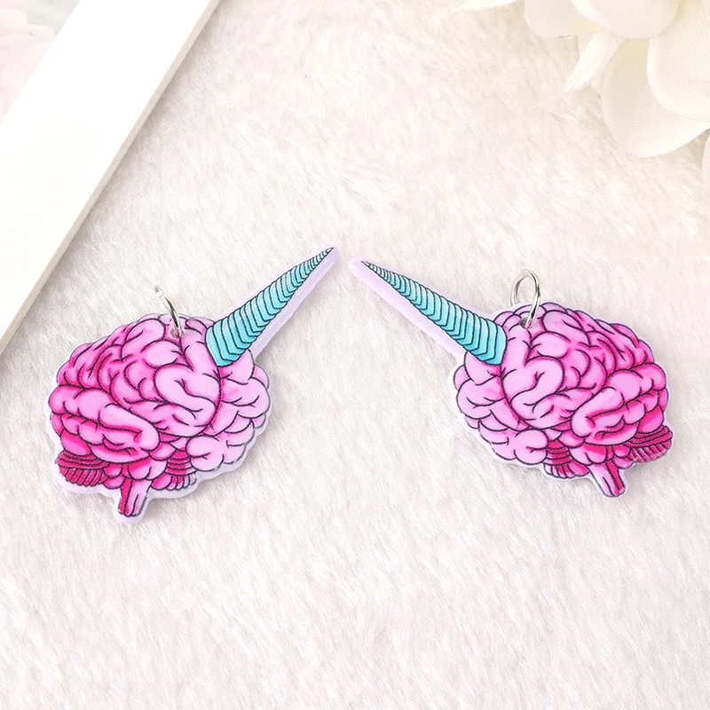 12 шт. подвески в виде готического единорога на Хэллоуин акриловые Призрачного