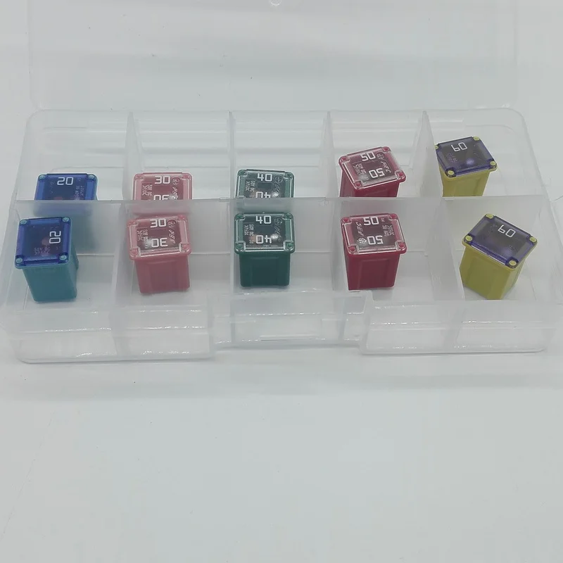 Автоматический предохранитель LPJ прямоугольный небольшой тип 5 моделей 10 шт. 20A 30A