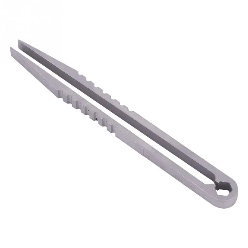 

1PCS Portable Titanium Alloy Tweezers Outdoor Survival Camping Travel Mini Tools EDC Equipment Outdoor Tool Camping Supplies