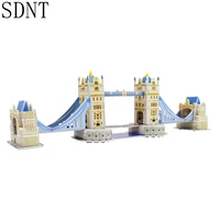 3d london bridge puzzle toy world attractions educational model building kits toys gifts for kids hobbies home office decoration