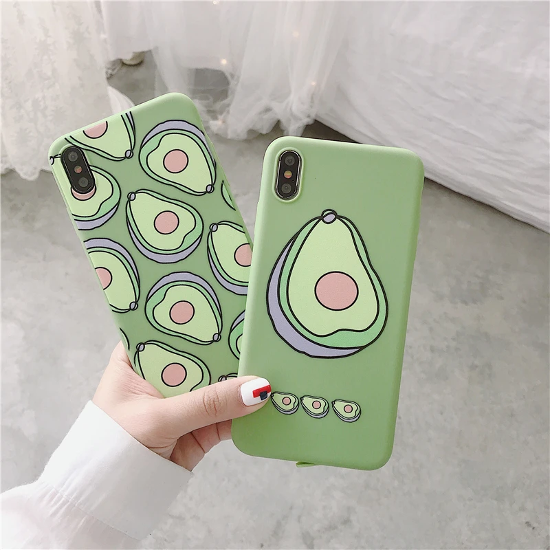 Карамельный розовый чехол для девочек iPhone X XS 11 Pro Max XR летний силиконовый чехол с изображением персиковых фруктов и цветов авокадо для iPhone 7 6 6S 8 Plus чехол