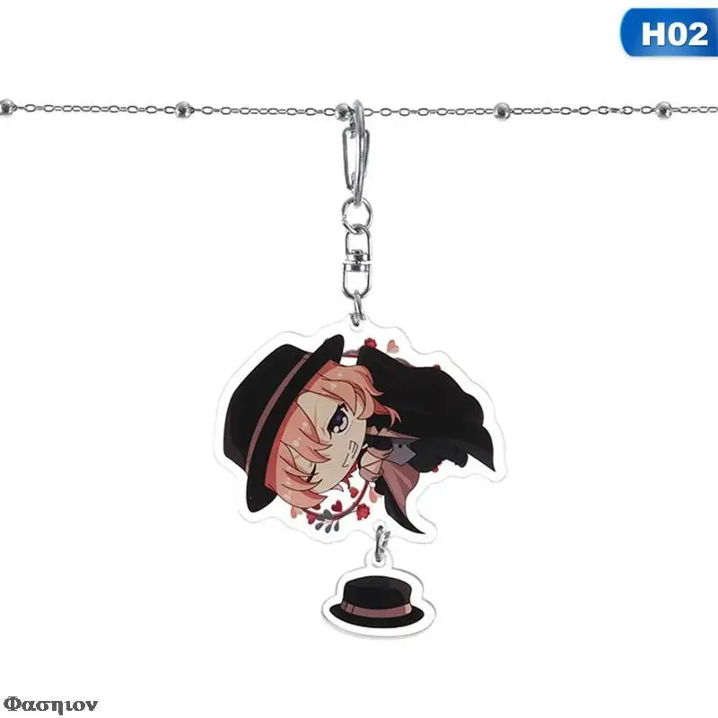 Новая мода аниме Бунго бродячие псы атсуши акриловый брелок 4 вида стилей кулон