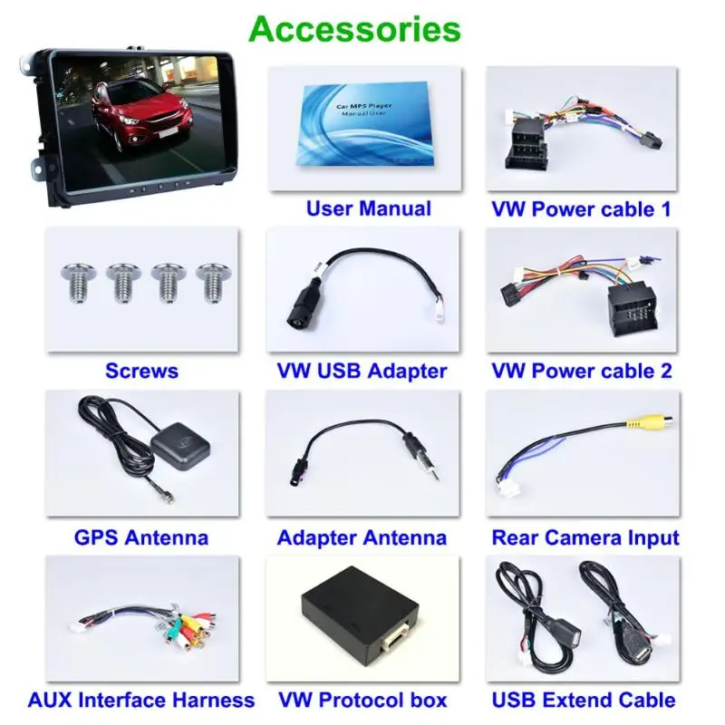 9 &quot 2Din Android автомобильный MP5 плеер GPS навигация Bluetooth WiFi FM для VW SEAT Altea ab 05/2004 Toledo