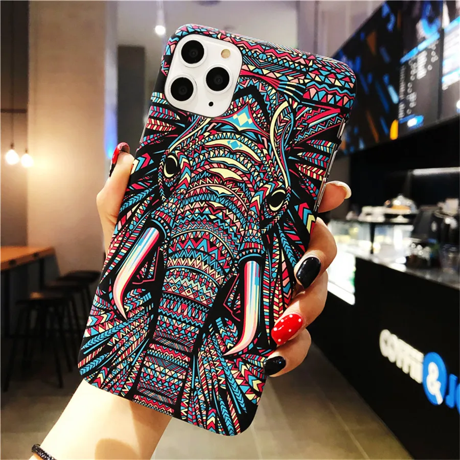 Elephant Светящийся чехол с животными для iPhone 11 Pro Max XR XS Max 6 6S 7 8 Plus X Тигр Волк слон ночной светящийся силиконовый мягкий ТПУ чехол для телефона - Цвет: Elephant