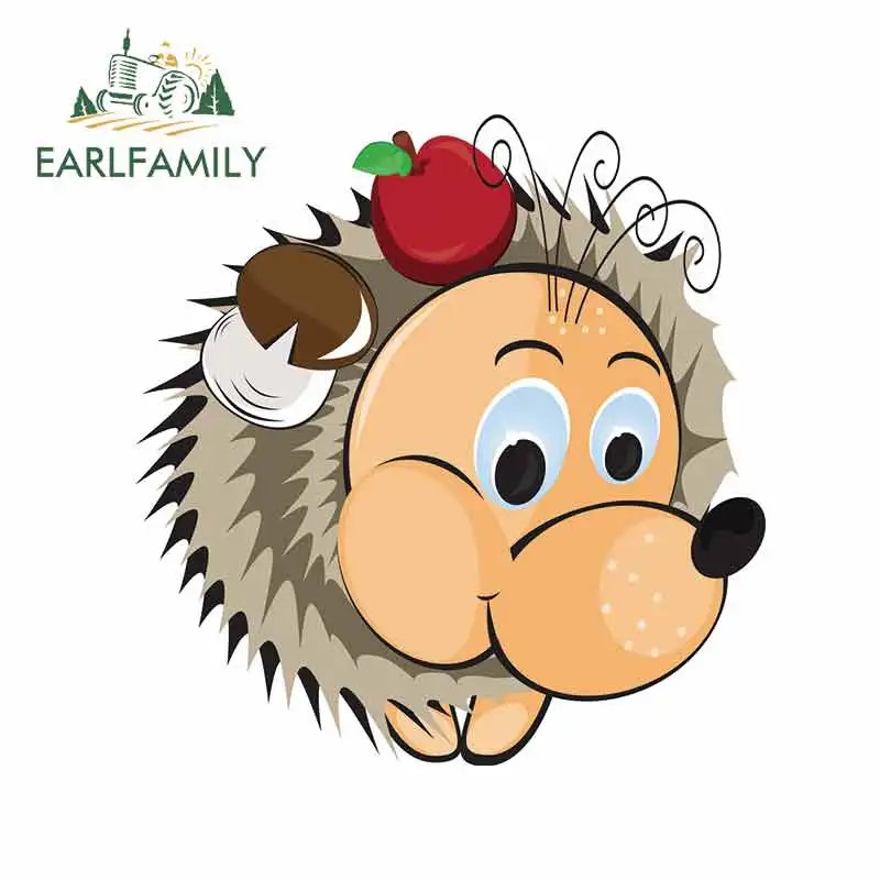 

EARLFAMILY 13 см x 12,6 см для ежика, кемпера, грузовика, наклейка, водонепроницаемая, солнцезащитная, аниме, окклюзия, царапины, наклейка для автомоб...