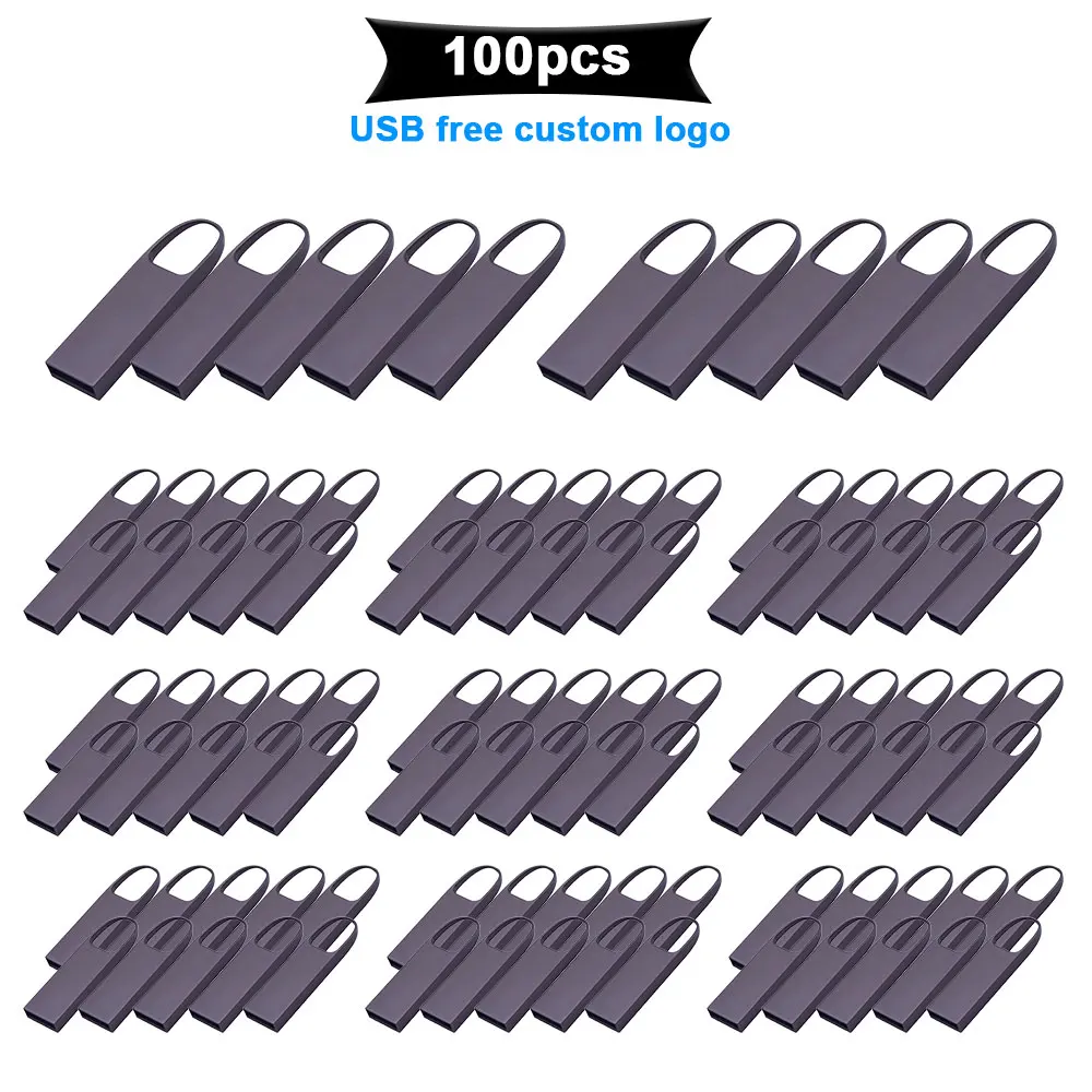 

100 шт./лот 100% реальная емкость USB флэш-накопители 64 Гб 128 ГБ usb 16 ГБ 32 ГБ металлическая ручка ключ usb диск флэш-память карта pendrive stick