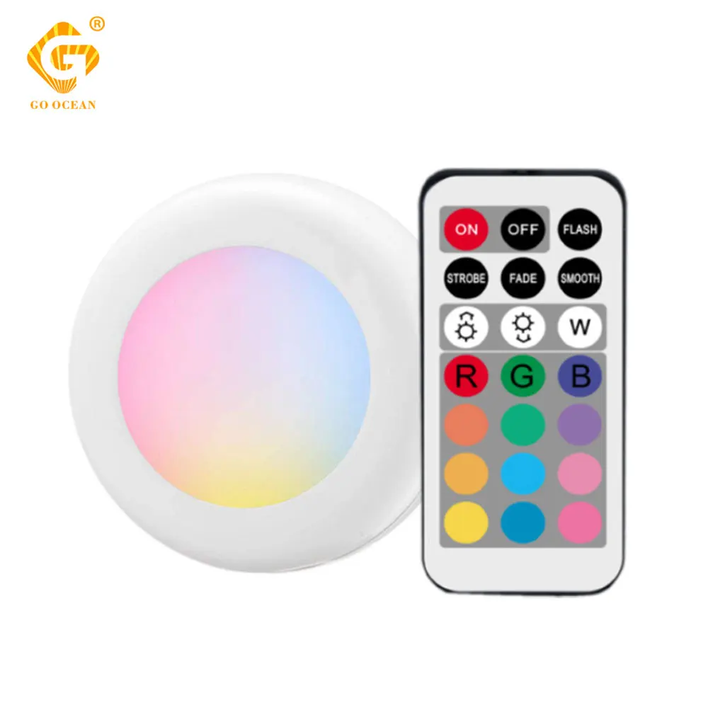 Диммируемый светодиодный светильник для шайбы 12 цветов сенсорный датчик пульт