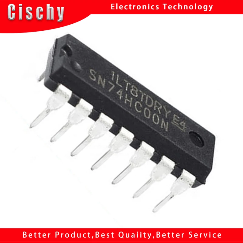 

10PCS SN74HC00N DIP14 SN74HC00 DIP 74HC00 DIP-14 new and original IC